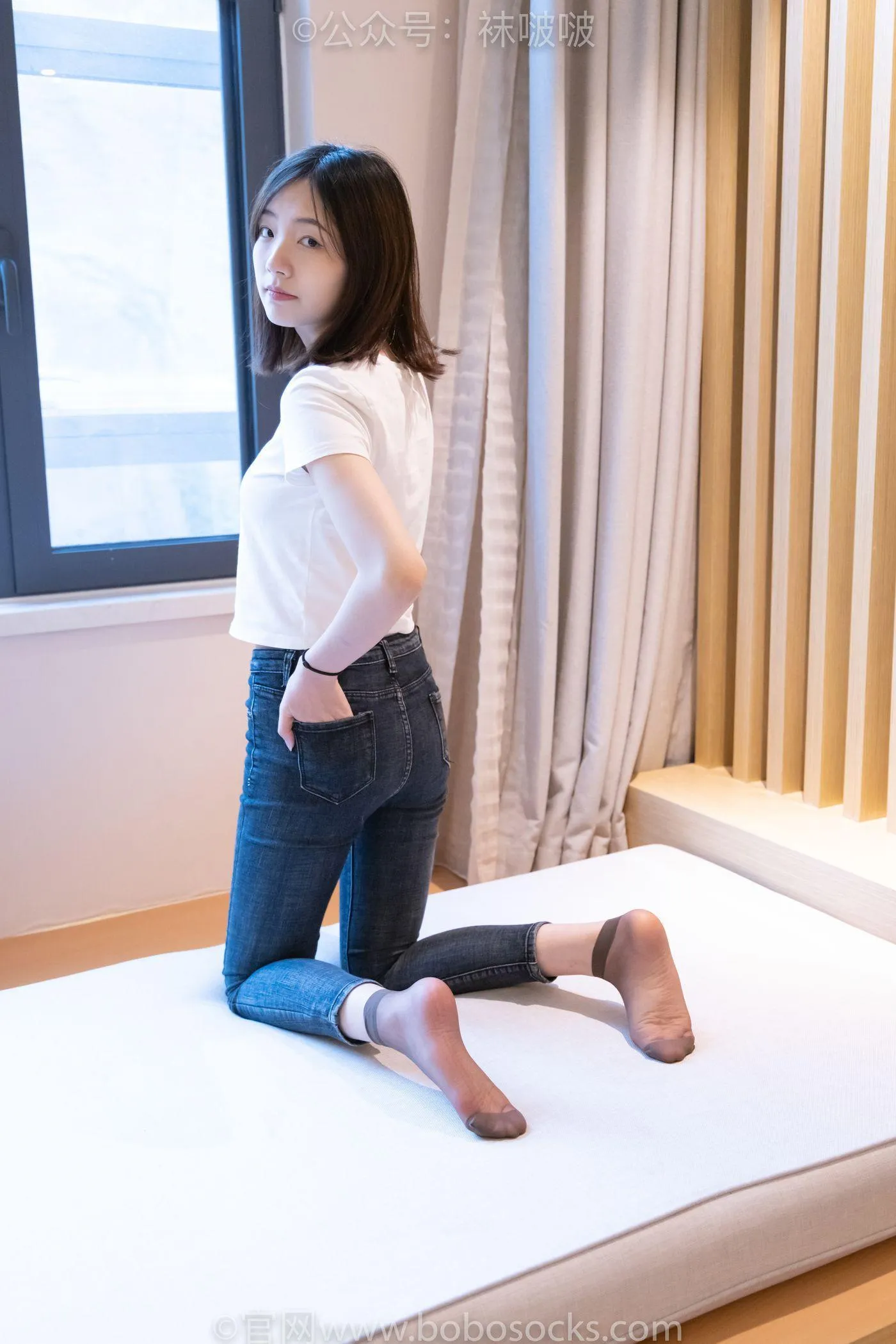 [BoBoSocks袜啵啵]NO.063 小甜豆-平底鞋、短肉丝 [155P]插图9